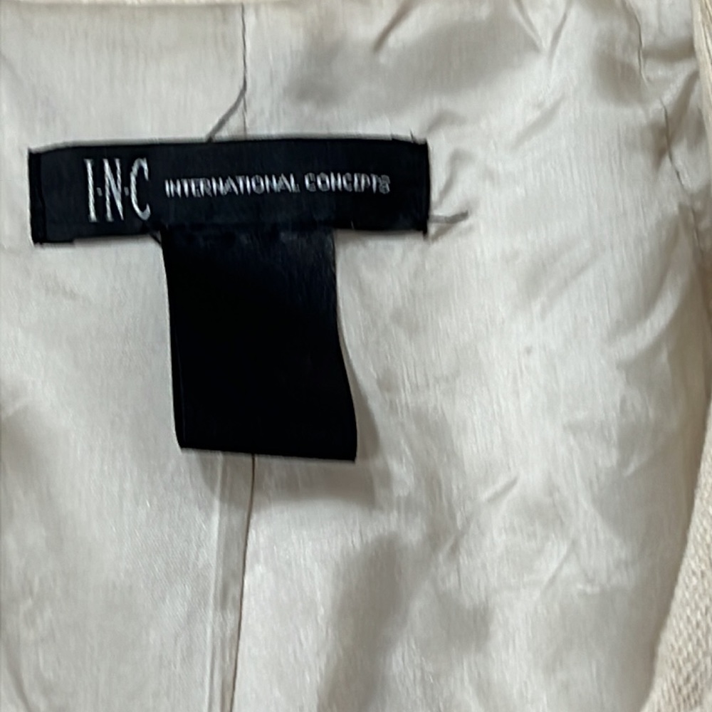 Cream Jacket by I N C International Concepts - Picture 3 of 6